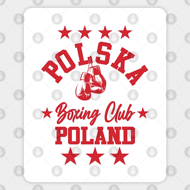 POLSKA BOXING CLUB Magnet by LILNAYSHUNZ